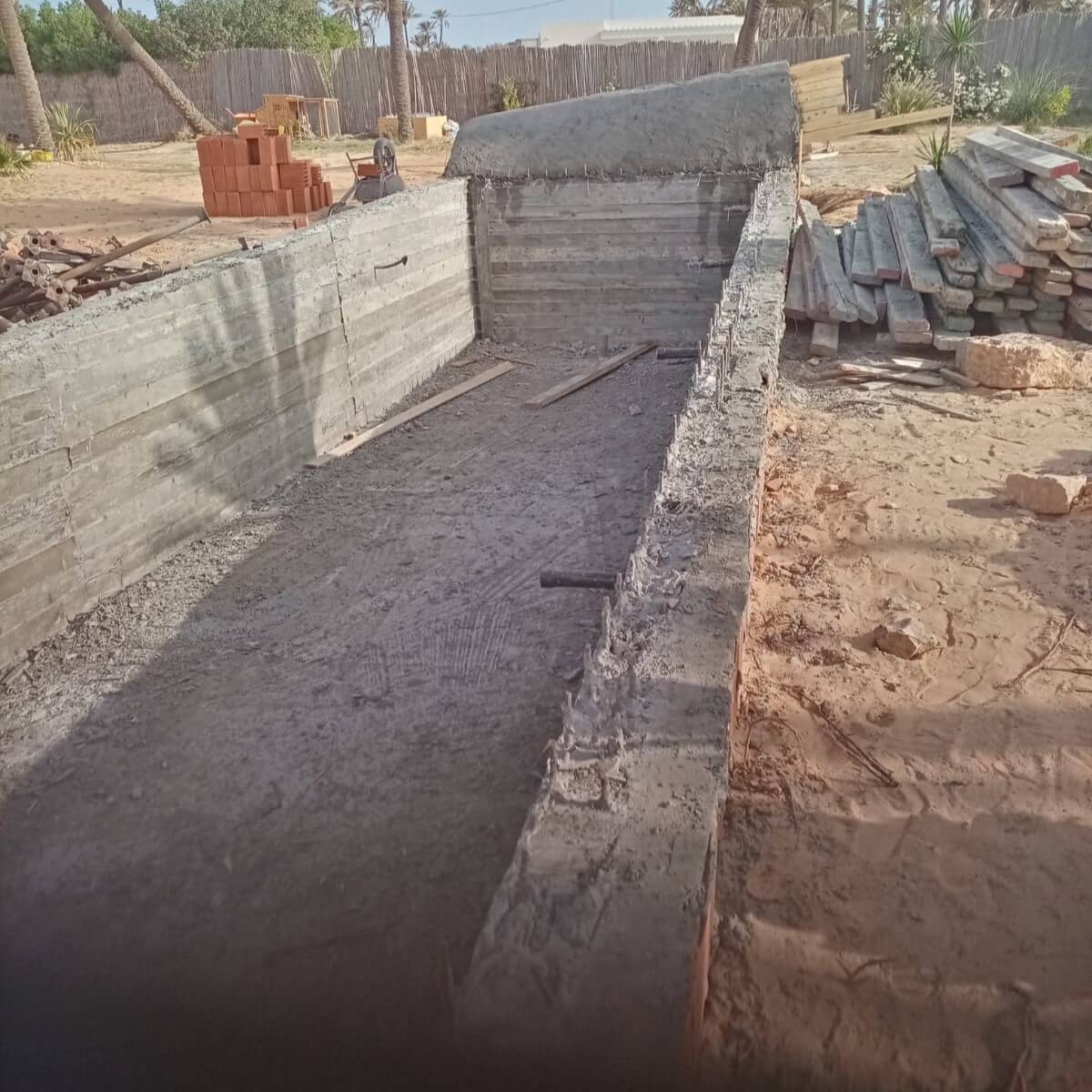 Djerba mahboubine piscine ben zarrouk construction